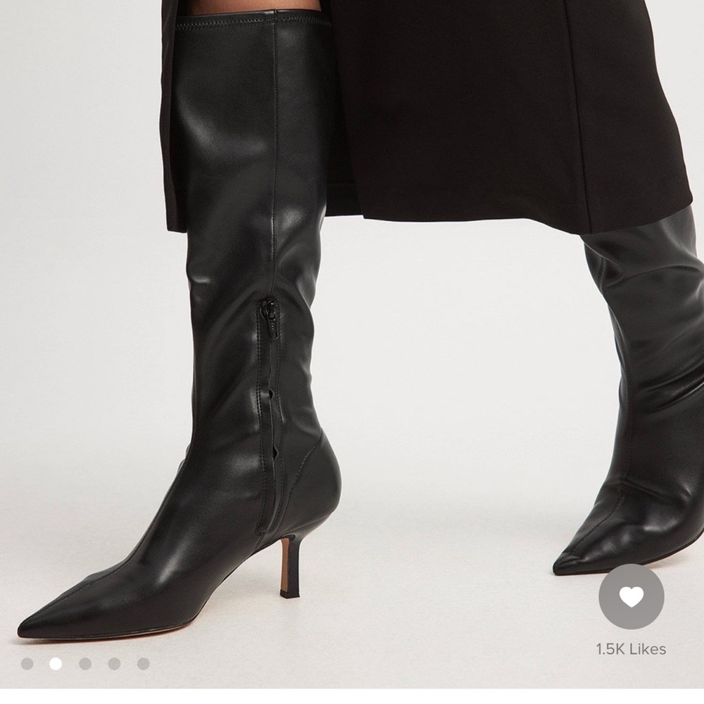 NAKD Heeled Black Boots Size 7